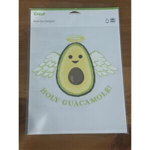 Cricut Iron-On Designs Holy Guacamole! Avocado Angel New NIP